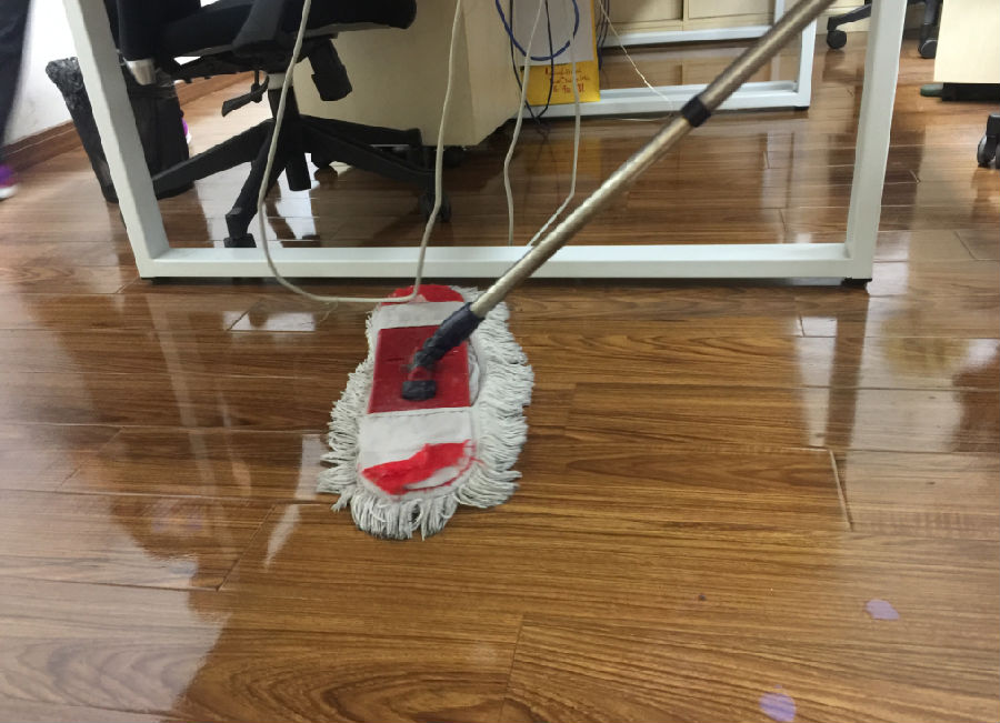 昆山市木地板保洁案例